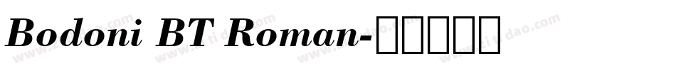 Bodoni BT Roman字体转换